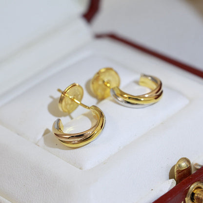 [Cadisa] TRINITY ON DIAMOND MINI EARRINGS