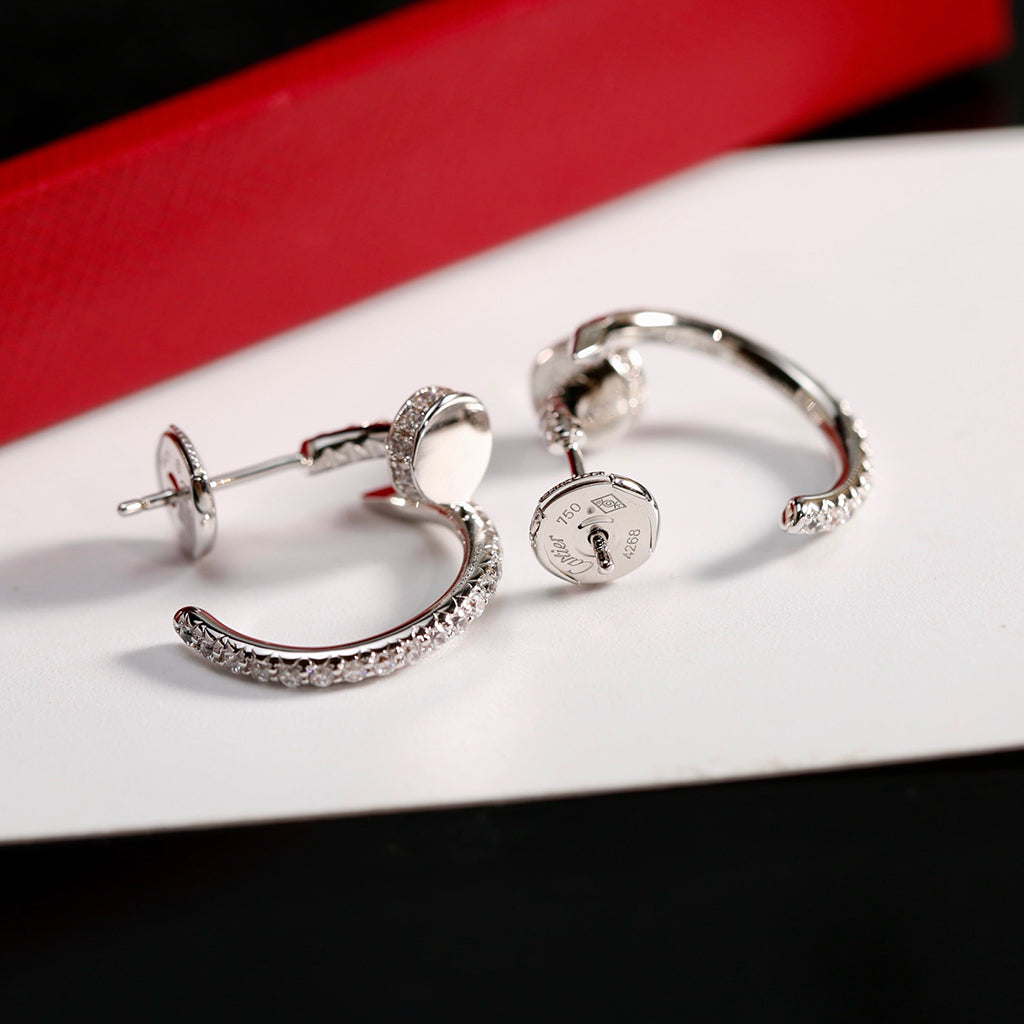 [Cadisa] JUSTE FULL DIAMOND SMALL EARRINGS