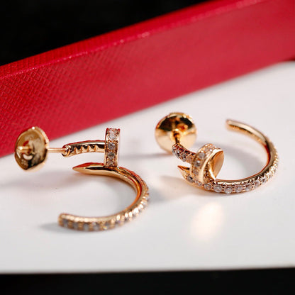 [Cadisa] JUSTE FULL DIAMOND SMALL EARRINGS