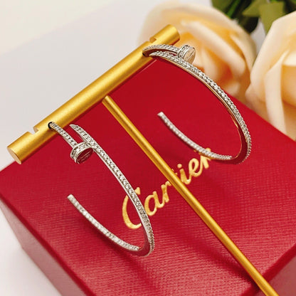 [Cadisa] JUSTE FULL DIAMOND LARGE EARRINGS