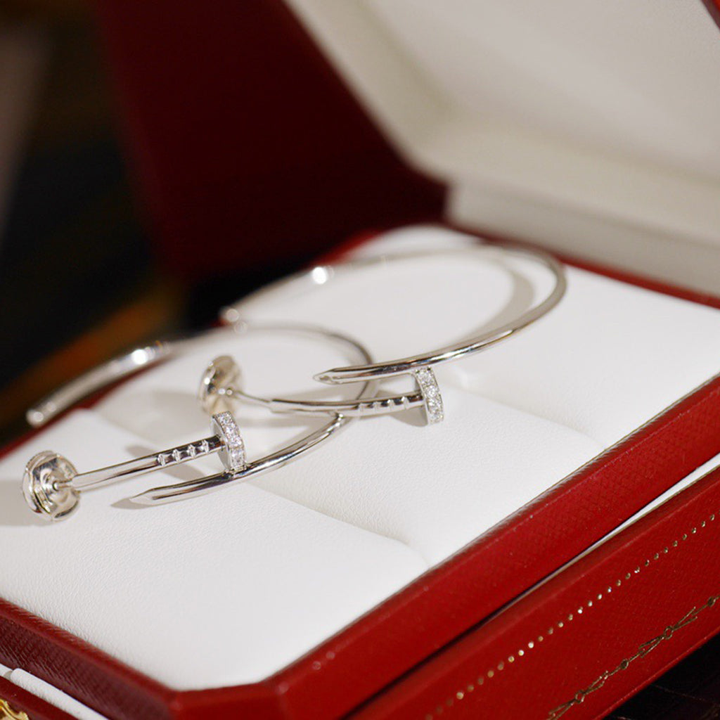 [Cadisa] JUSTE HALF DIAMOND LARGE EARRINGS