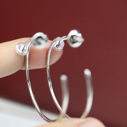 [Cadisa] JUSTE HALF DIAMOND LARGE EARRINGS