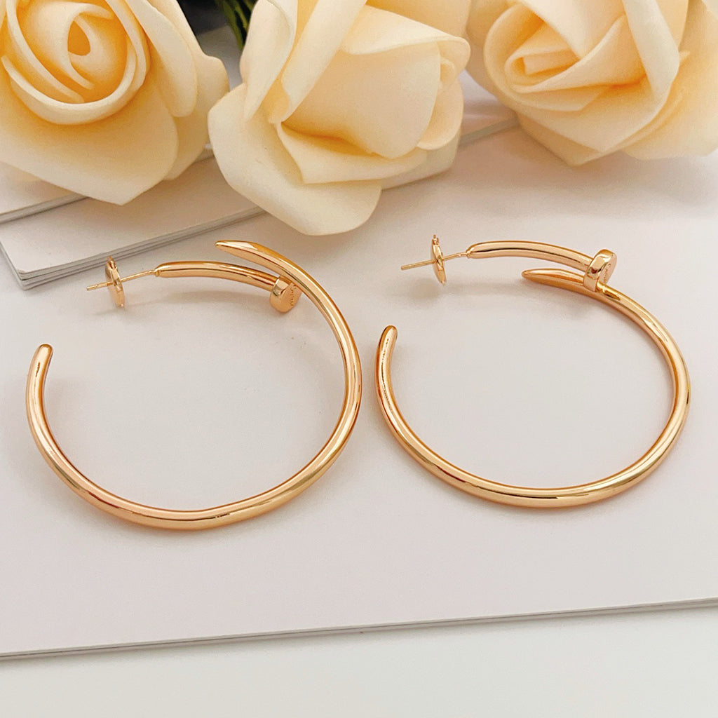 [Cadisa] JUSTE NO DIAMOND LARGE EARRINGS