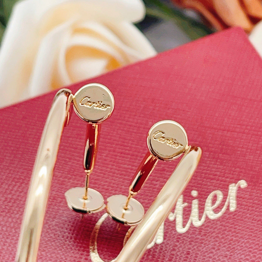 [Cadisa] JUSTE NO DIAMOND LARGE EARRINGS
