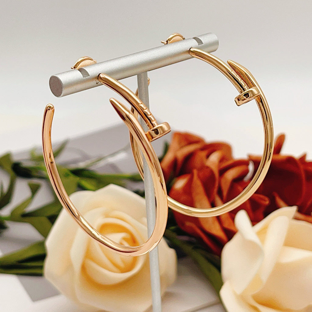 [Cadisa] JUSTE NO DIAMOND LARGE EARRINGS