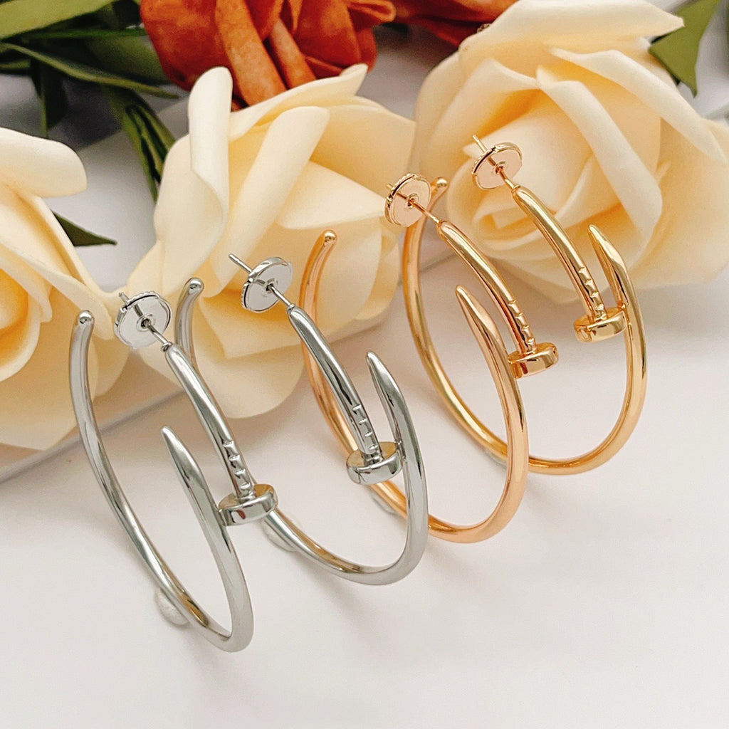 [Cadisa] JUSTE NO DIAMOND LARGE EARRINGS