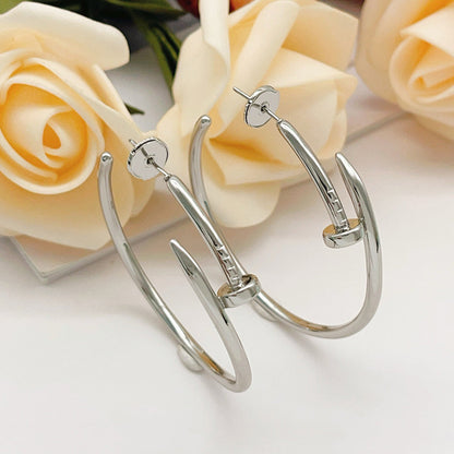 [Cadisa] JUSTE NO DIAMOND LARGE EARRINGS