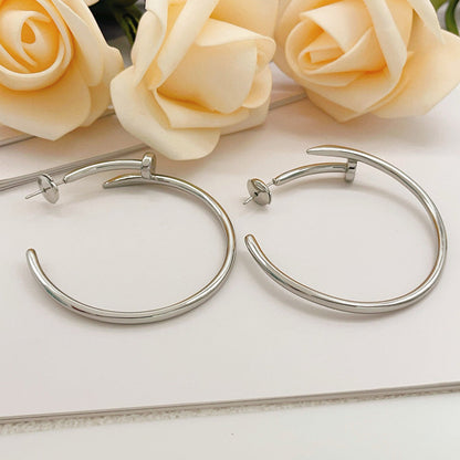 [Cadisa] JUSTE NO DIAMOND LARGE EARRINGS