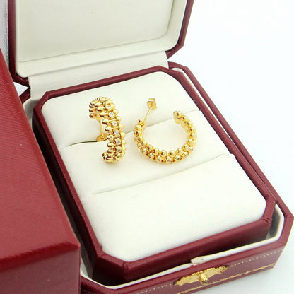[Cadisa] CLASH FULL DIAMOND MEDIUM EARRINGS