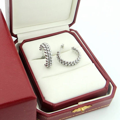 [Cadisa] CLASH FULL DIAMOND MEDIUM EARRINGS