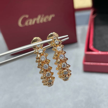 [Cadisa] CLASH FULL DIAMOND MEDIUM EARRINGS