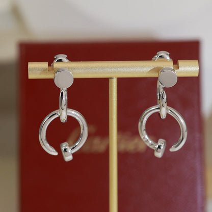 [Cadisa] JUSTE NO DIAMOND DOUBLE EARRINGS