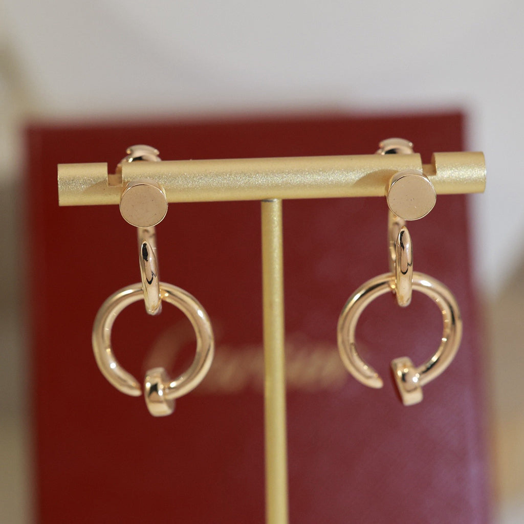 [Cadisa] JUSTE NO DIAMOND DOUBLE EARRINGS