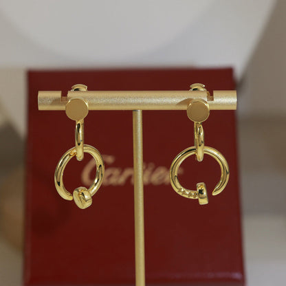 [Cadisa] JUSTE NO DIAMOND DOUBLE EARRINGS