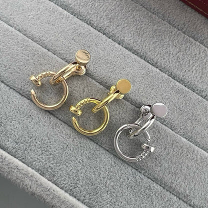 [Cadisa] JUSTE NO DIAMOND DOUBLE EARRINGS