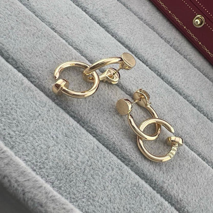 [Cadisa] JUSTE NO DIAMOND DOUBLE EARRINGS