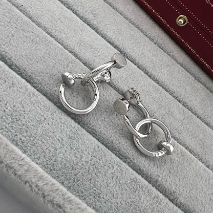 [Cadisa] JUSTE NO DIAMOND DOUBLE EARRINGS