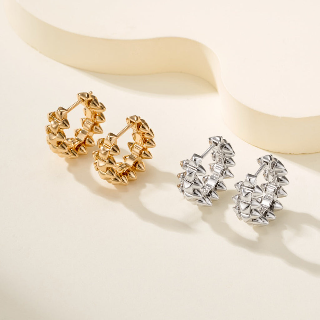 [Cadisa] CLASH MINI HOOP EARRINGS