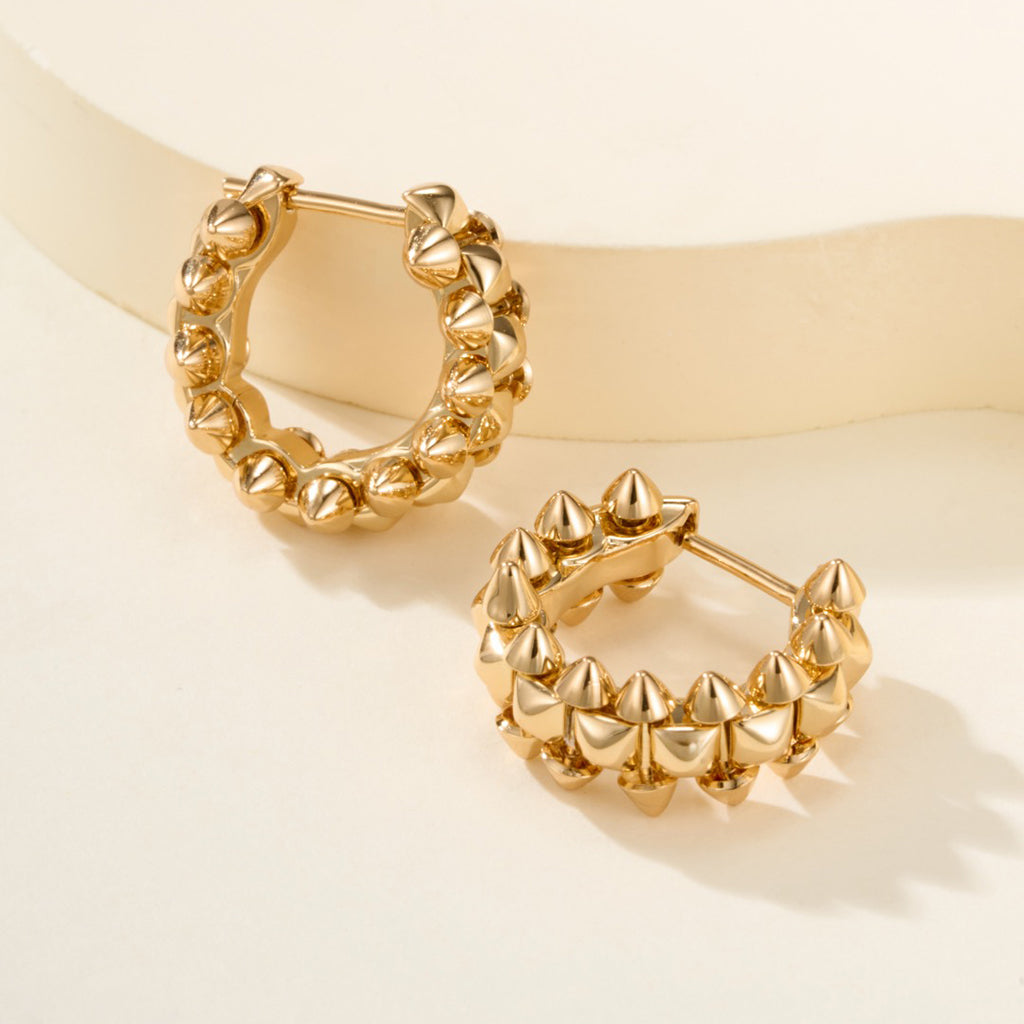 [Cadisa] CLASH MINI HOOP EARRINGS