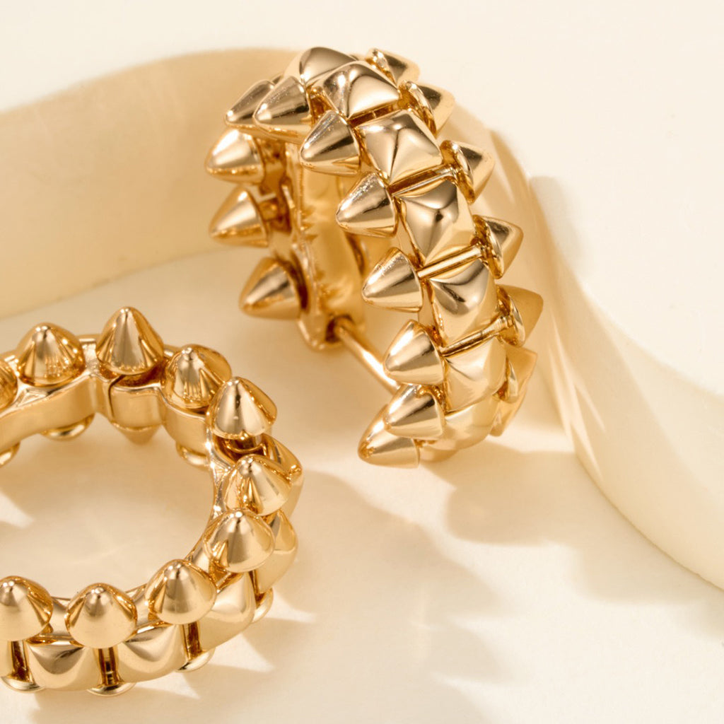[Cadisa] CLASH MINI HOOP EARRINGS
