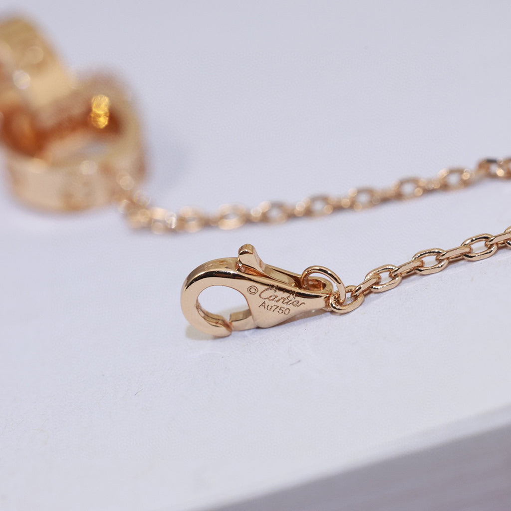 [Cadisa] LOVE DOUBLE RING NECKLACE