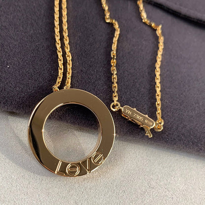 [Cadisa] LOVE NECKLACE 16MM 3 DIAMONDS