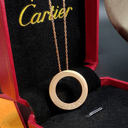 [Cadisa] LOVE NECKLACE 16MM 3 DIAMONDS