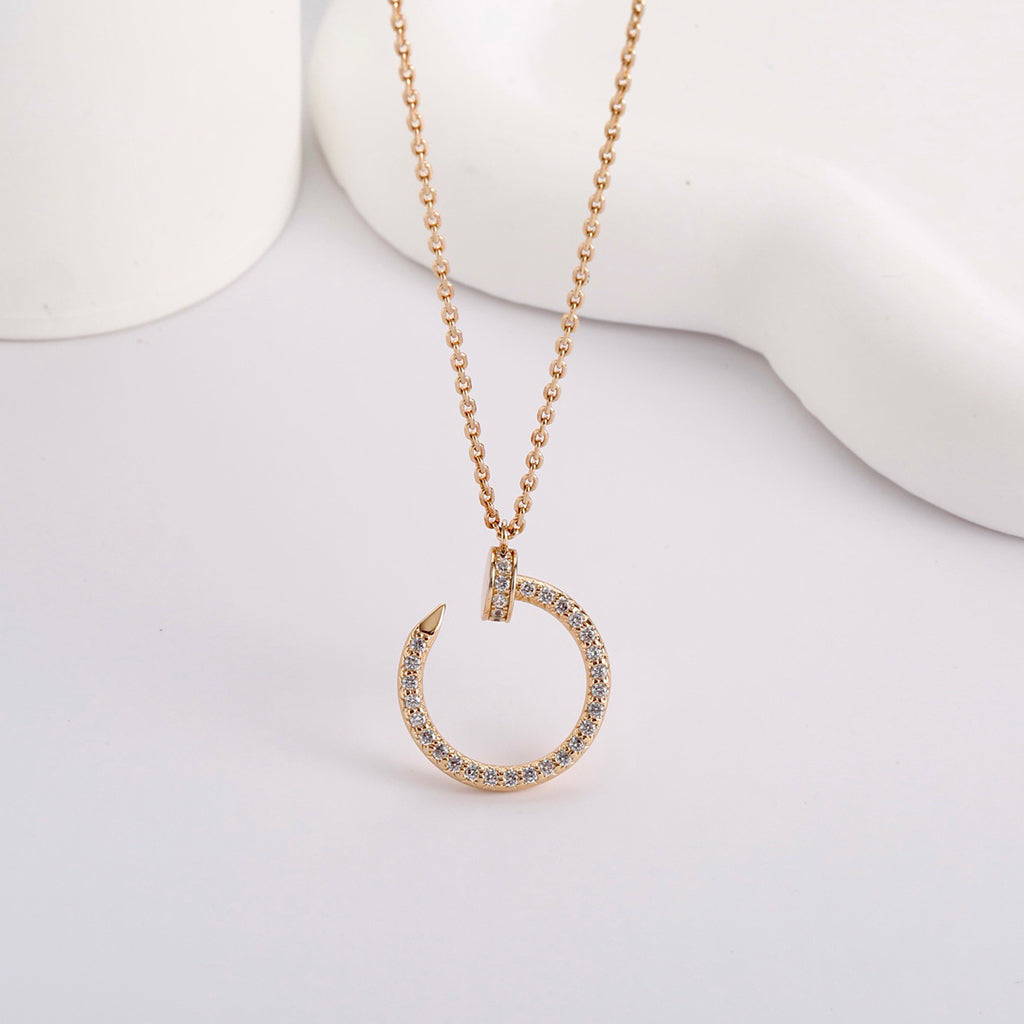 [Cadisa] JUSTE NECKLACE FULL DIAMOND