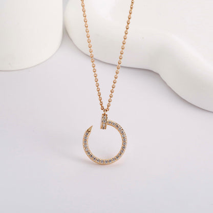 [Cadisa] JUSTE NECKLACE FULL DIAMOND
