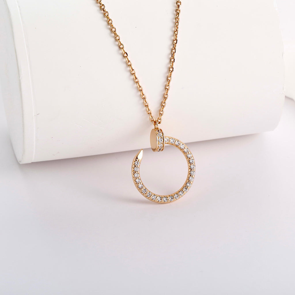 [Cadisa] JUSTE NECKLACE FULL DIAMOND