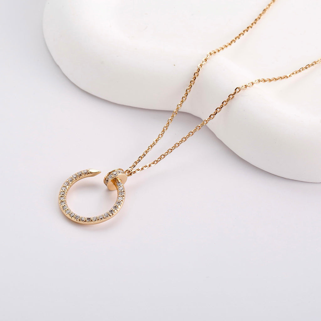 [Cadisa] JUSTE NECKLACE FULL DIAMOND