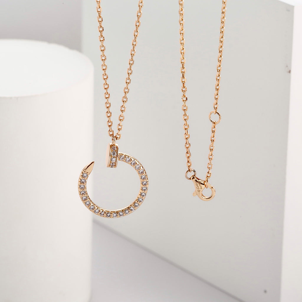 [Cadisa] JUSTE NECKLACE FULL DIAMOND