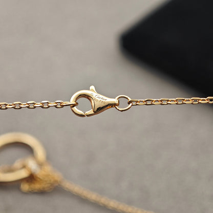 [Cadisa] JUSTE NECKLACE HALF DIAMOND
