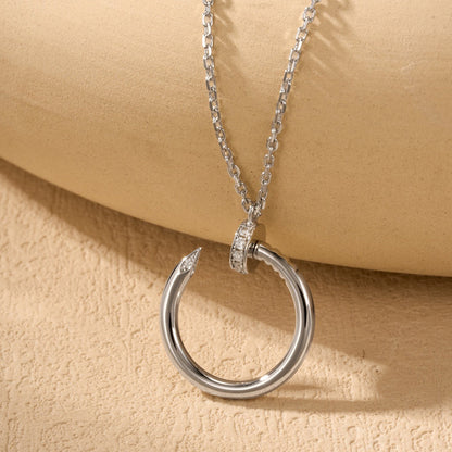 [Cadisa] JUSTE NECKLACE HALF DIAMOND
