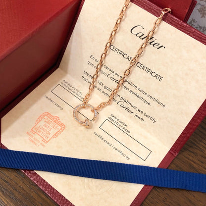 [Cadisa] JUSTE NECKLACE FULL DIAMONDS