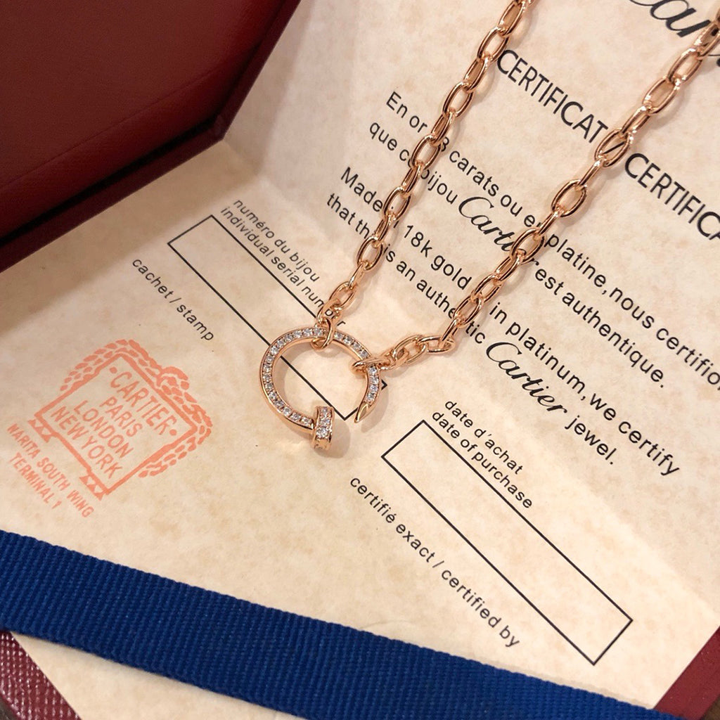 [Cadisa] JUSTE NECKLACE FULL DIAMONDS