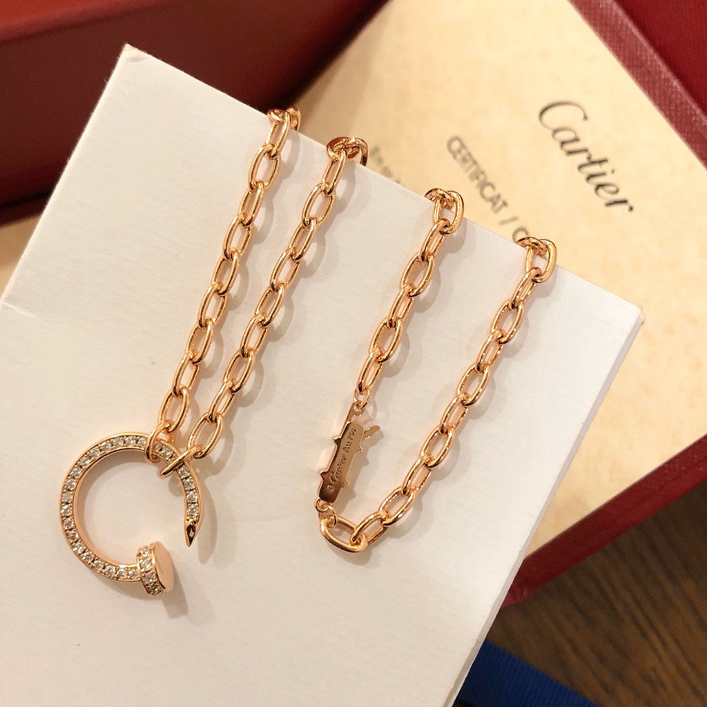 [Cadisa] JUSTE NECKLACE FULL DIAMONDS