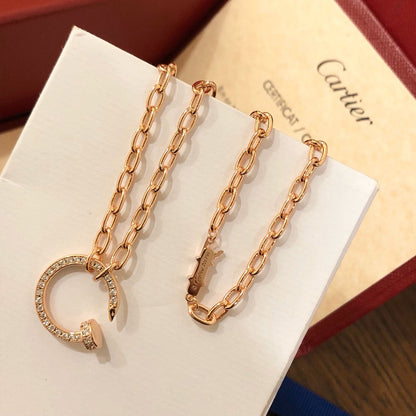 [Cadisa] JUSTE NECKLACE FULL DIAMONDS