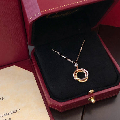 [Cadisa] TRINITY  NECKLACE 1 DIAMOND