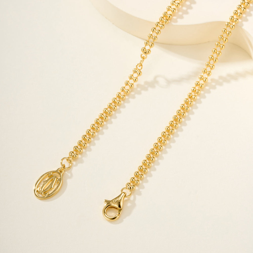 [Cadisa] TRINITY LARGE FULL DIAMOND  NECKLACE
