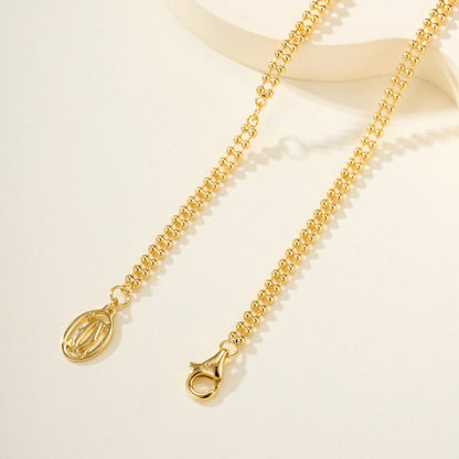 [Cadisa] TRINITY LARGE FULL DIAMOND  NECKLACE
