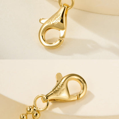[Cadisa] TRINITY LARGE FULL DIAMOND  NECKLACE