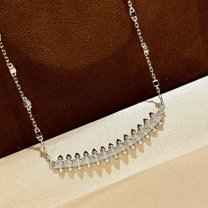 [Cadisa] CLASH  SMALL FULL DIAMOND NECKLACE