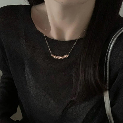[Cadisa] CLASH  SMALL FULL DIAMOND NECKLACE
