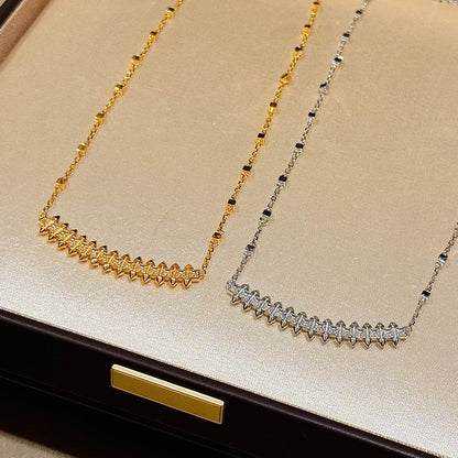 [Cadisa] CLASH  SMALL FULL DIAMOND NECKLACE