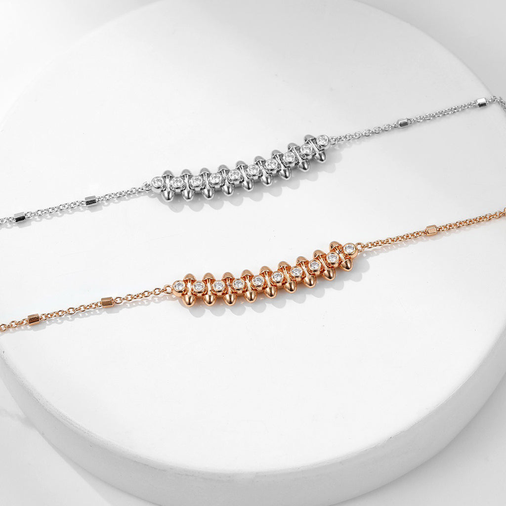 [Cadisa] CLASH  MEDIUM DIAMOND NECKLACE