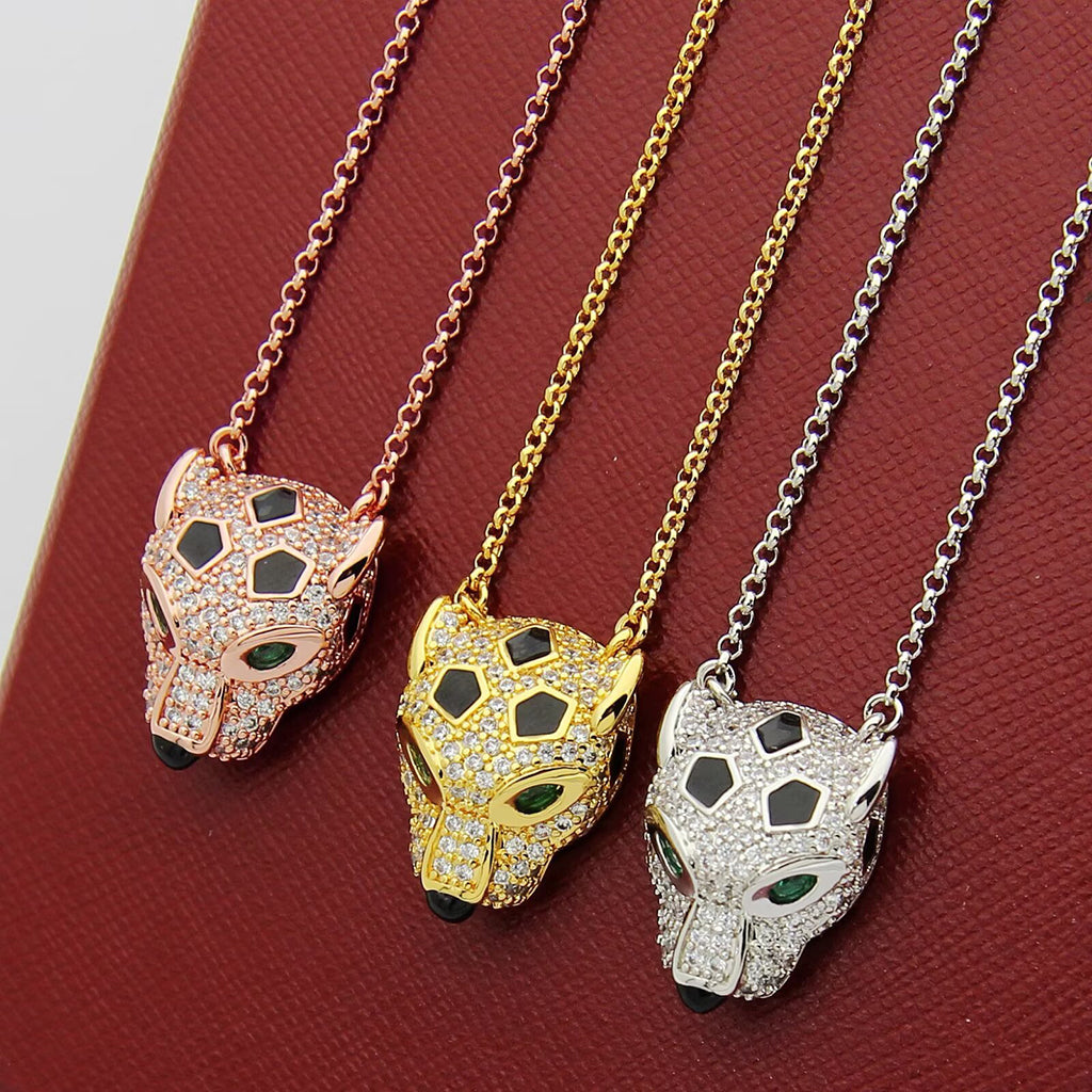 [Cadisa] PANTHERE FULL DIAMOND NECKLACE