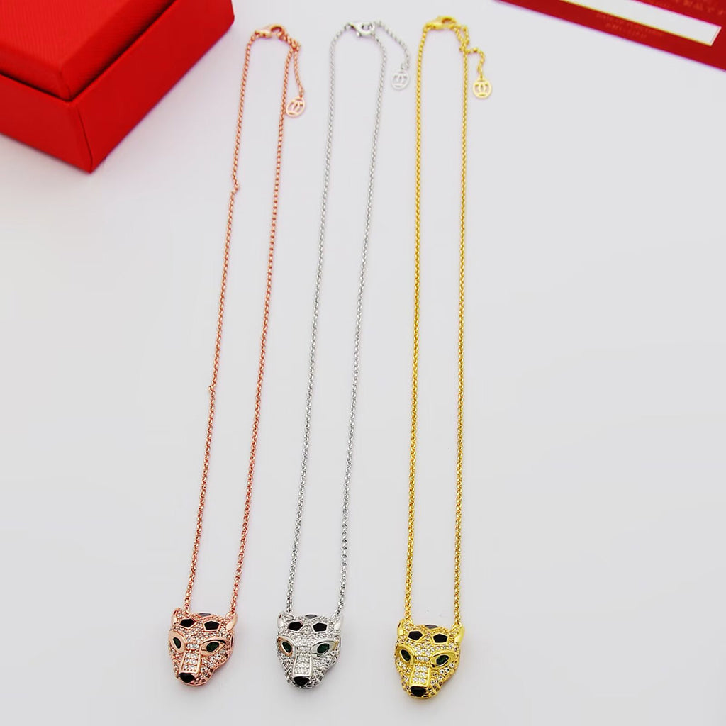 [Cadisa] PANTHERE FULL DIAMOND NECKLACE