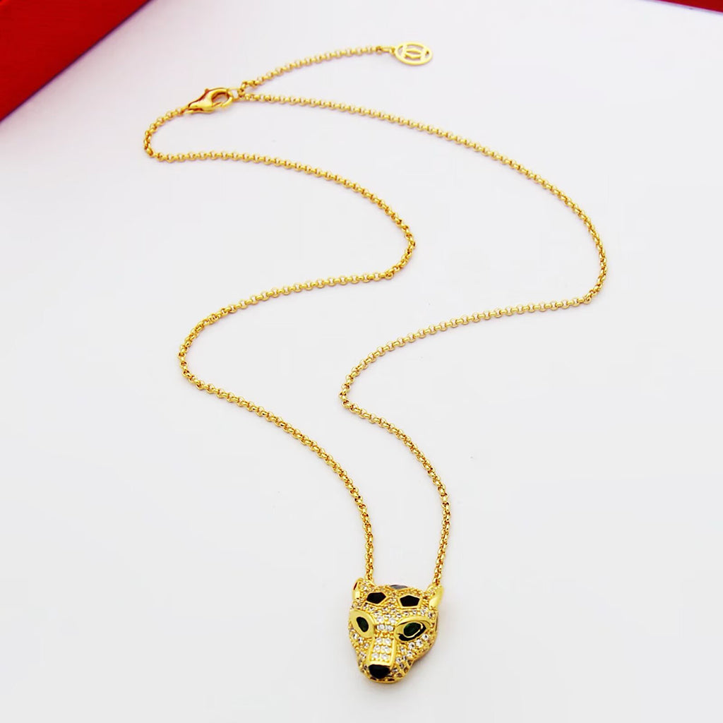[Cadisa] PANTHERE FULL DIAMOND NECKLACE