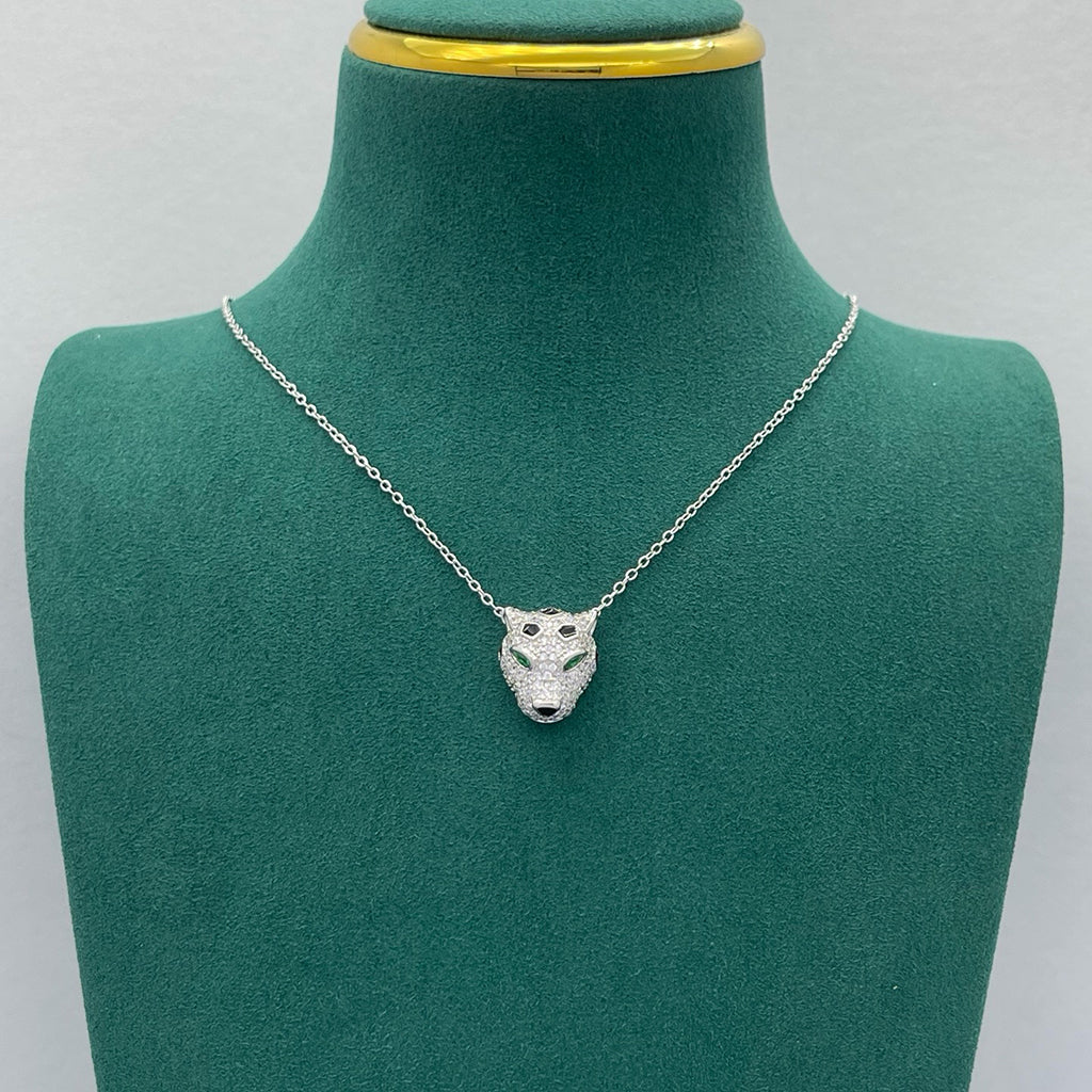 [Cadisa] PANTHERE FULL DIAMOND NECKLACE